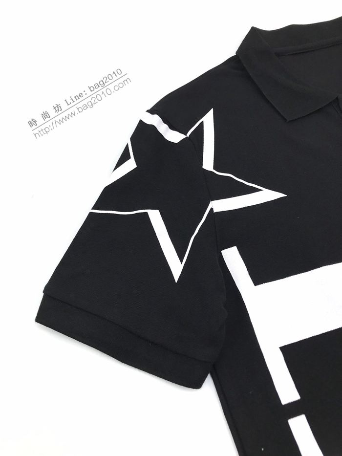 Valentino男裝 華倫天奴2020新款五星大字母短袖polo衫  ydi3026